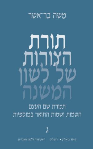 תורת הצורות של לשון המשנה: תצורת שם העצם – השמות ושמות התואר במוספיות (ג–ד)